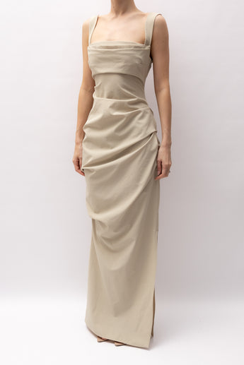 Paris Georgia Raf Dress in Fawne