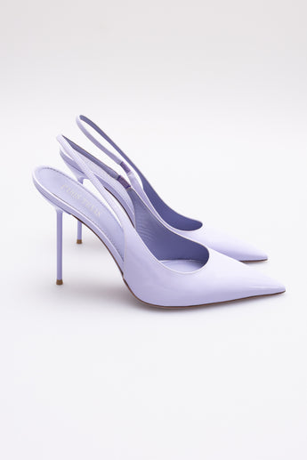 Paris Texas Lidia Lilac Patent Slingback 105mm