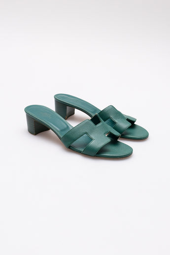 Hermes Oasis Sandal Vert Oyat