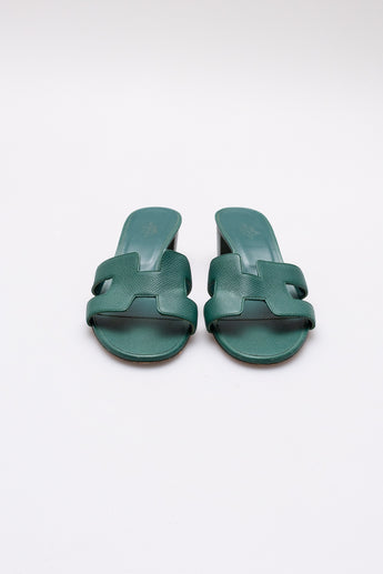 Hermes Oasis Sandal Vert Oyat