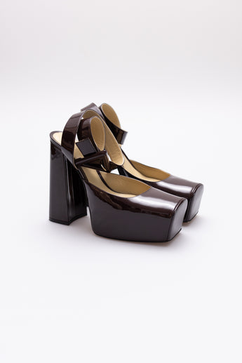 Bottega Veneta Tower Patent Leather Pump
