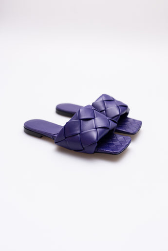 Bottega Veneta Lido Flat Sandal Purple