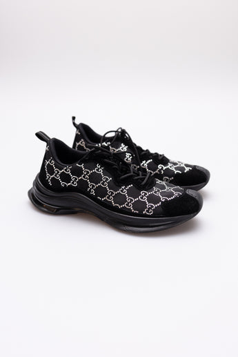 Gucci Tela Retino Mesh Crystal Sneakers