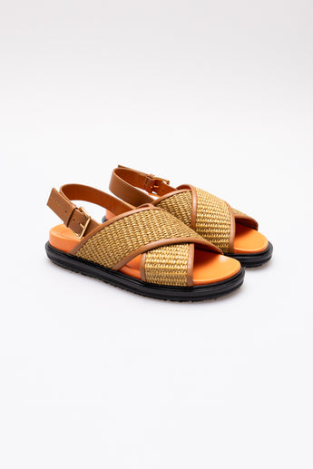 Marni Fussbett Rafia Sandal