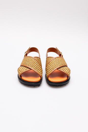 Marni Fussbett Rafia Sandal