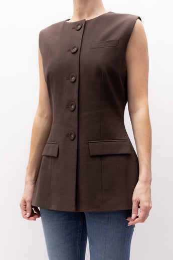 Anna Quan Bailey Top Chocolate