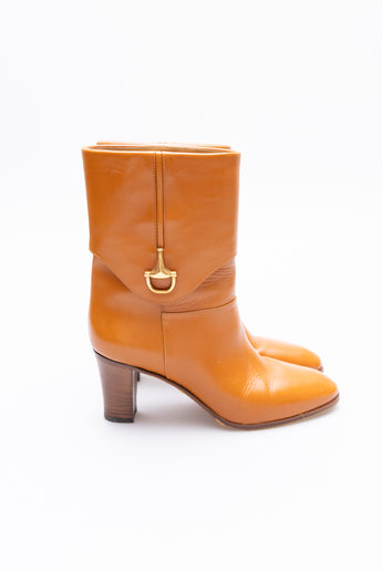 Gucci Elizabeth Half Horsebit Ankle Boot