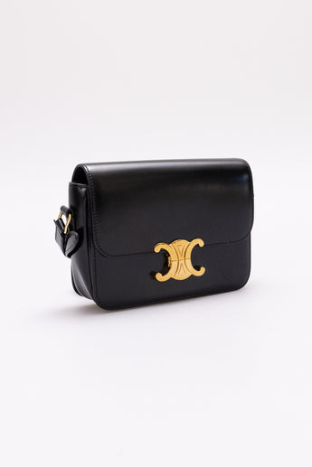 Celine Teen Triomphe Bag Black