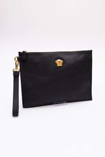 Versace La Medusa Leather Pouch