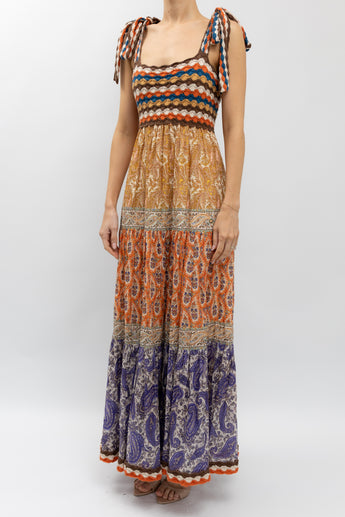 Zimmermann Devi Crochet Tie Dress