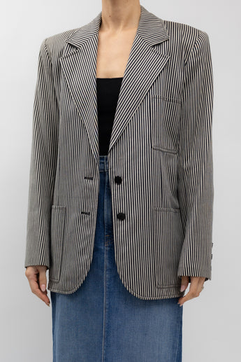 Saint Laurent Vintage Striped Blazer