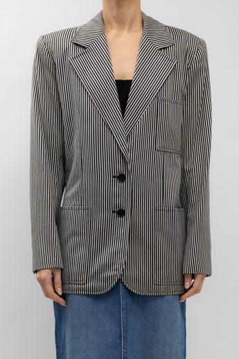 Saint Laurent Vintage Striped Blazer