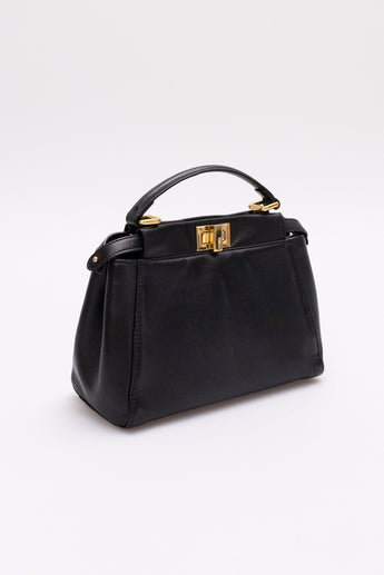Fendi Peekaboo Mini Bag Black