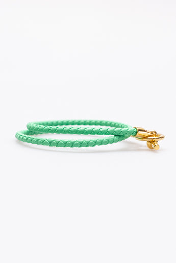 Hermes Glenan Double Tour Bracelet Green