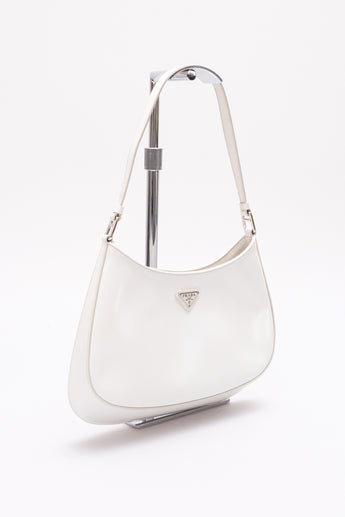 Prada Cleo Shoulder Bag Chalk