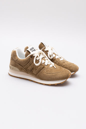 Miu Miu x New Balance 574 Corduroy Sneakers