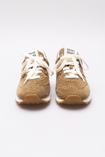 Miu Miu x New Balance 574 Corduroy Sneakers