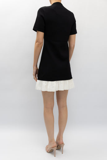 Sandro Short Knit Ruffle Dress