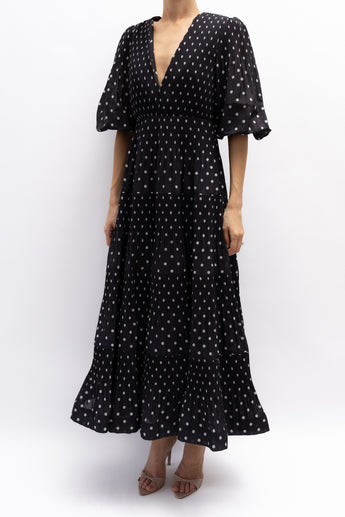 Zimmermann Polka Dot Pleated Dress