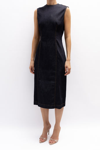 Acne Studios Sleeveless Denim Midi Dress