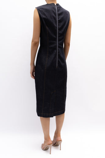 Acne Studios Sleeveless Denim Midi Dress