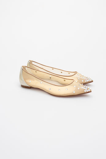 Christian Louboutin Degra Mesh Ballerina Flats