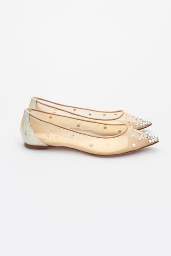 Christian Louboutin Degra Mesh Ballerina Flats