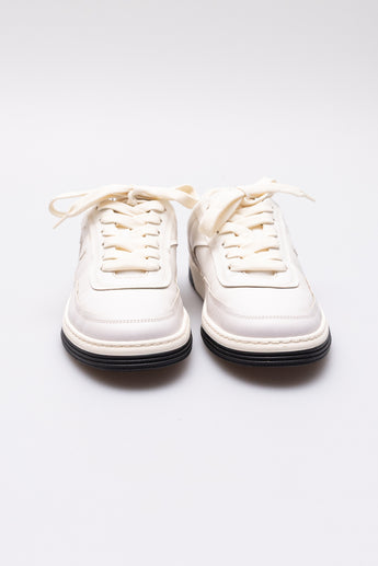 Chanel CC Logo Sneakers Buttermilk