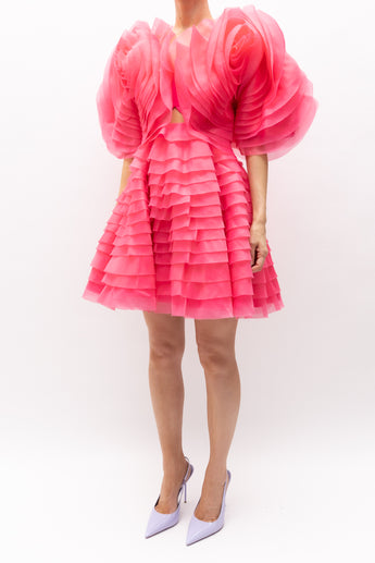 Aje Amour Ruffle Mini Dress