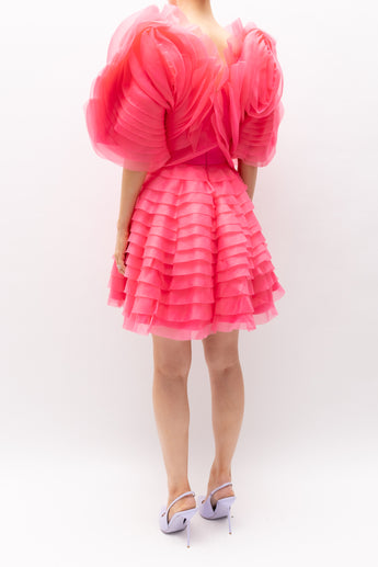Aje Amour Ruffle Mini Dress