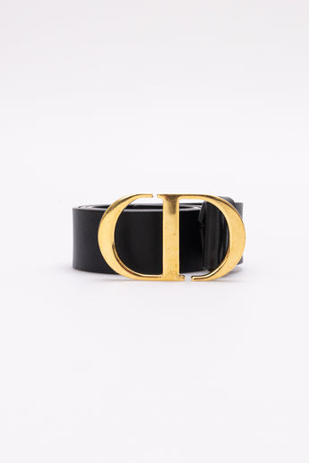 Dior Montaigne Buckle Belt Black