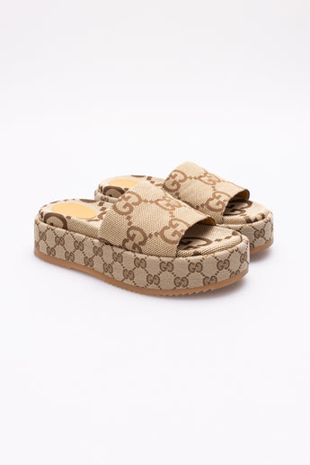 Gucci GG Maxi Platform Slides