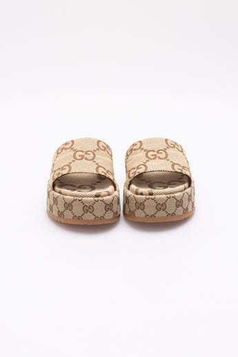 Gucci GG Maxi Platform Slides