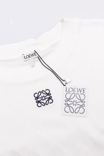 Loewe Embroidered Cropped Tee