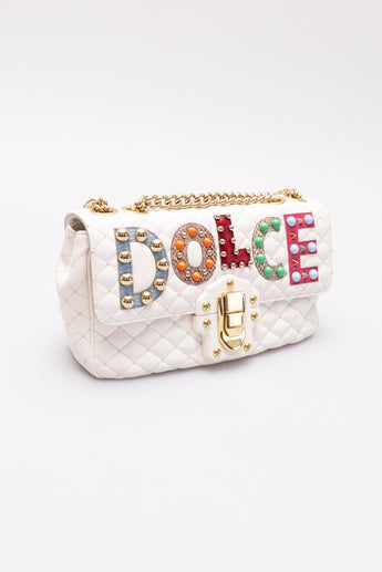 Dolce & Gabbana Embellished Lucia Shoulder Bag