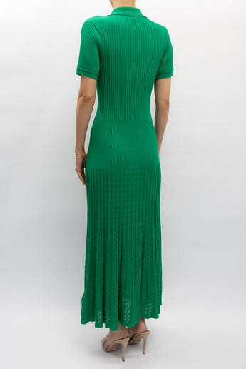 Sandro Lorel Knitted Dress Green