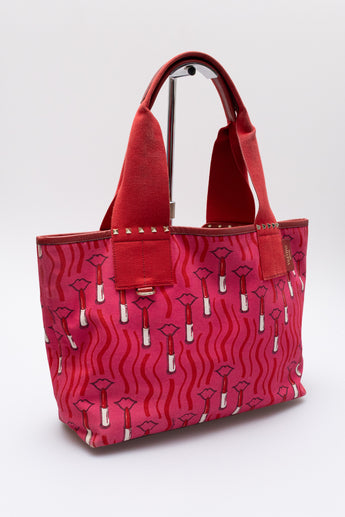 Valentino Rock Stud Lipstick Tote Bag
