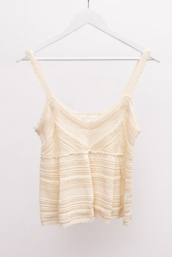 Zimmermann Lucky Lace Top Cream
