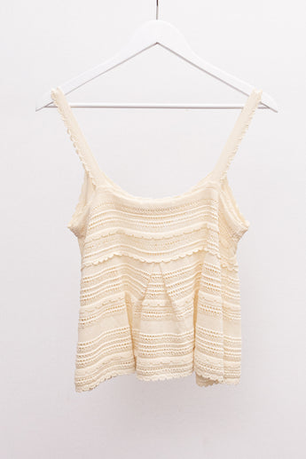 Zimmermann Lucky Lace Top Cream