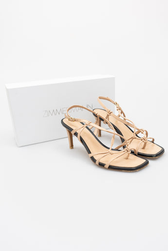 Zimmermann Knotted Strap Heel Sandal
