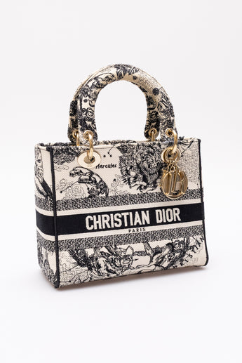 Dior Lady D-Lite Medium Toile de Jouy Zodiac Bag
