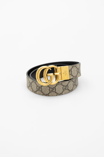 Gucci GG Supreme Reversible Belt