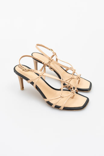 Zimmermann Knotted Strap Heel Sandal