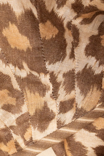 Zimmermann Leopard Tie-Neck Mini Dress