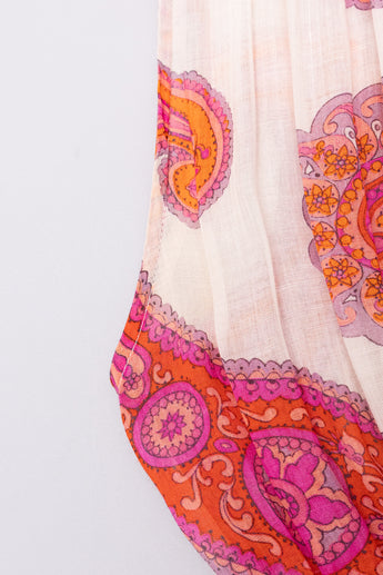 Zimmermann Peggy Sleeveless Shirt Dress Magenta