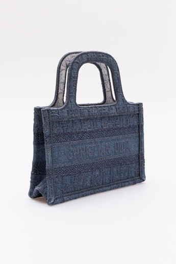 Dior Mini Book Tote Denim