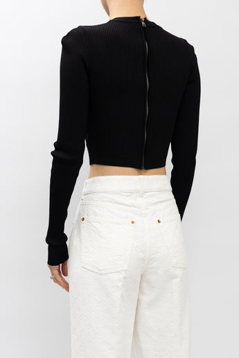 Dolce and Gabbana Ribbed Bustier Top