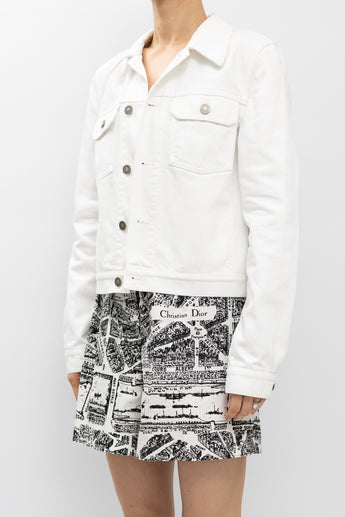 Dior Printed Floral Denim Jacket
