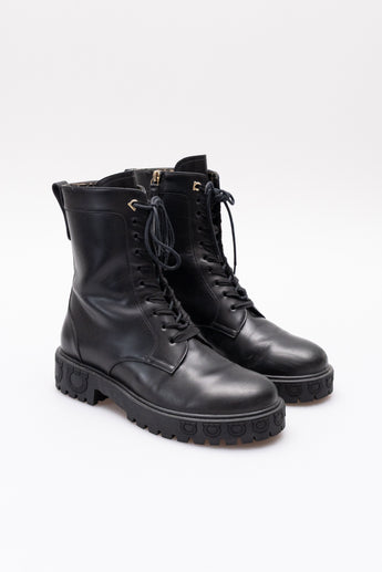 Salvatore Ferragamo Chopper Combat Boot