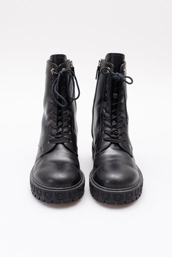 Salvatore Ferragamo Chopper Combat Boot